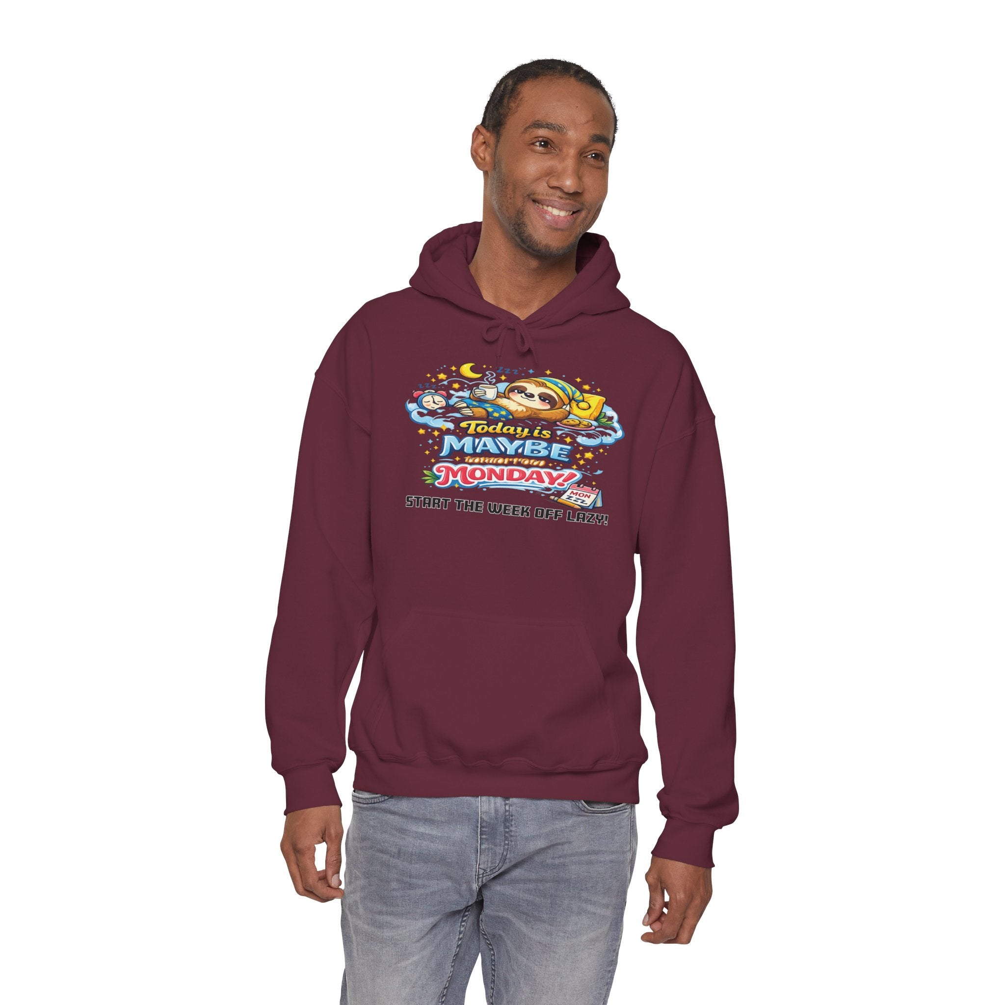 Monday - Procrastination Sloth Series Hoodie