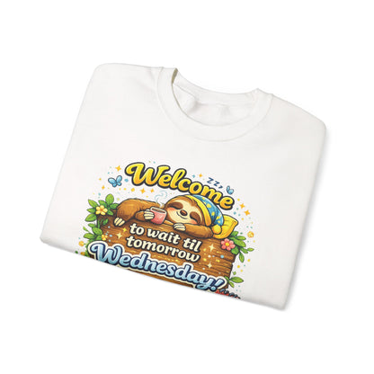 Wednesday - Procrastination Sloth Series Sweatshirt