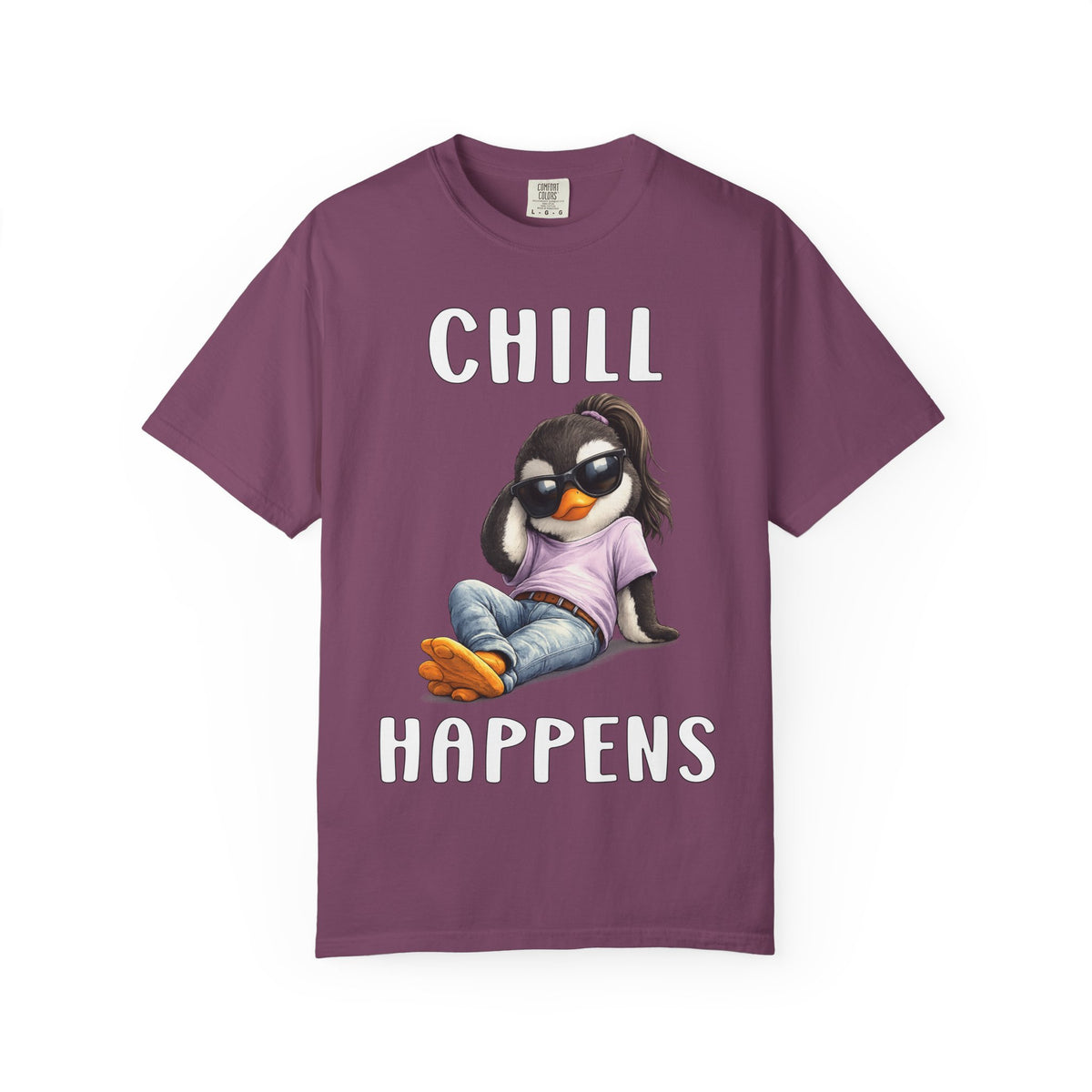 Chill Happens Girl T-shirt - Penguin Series