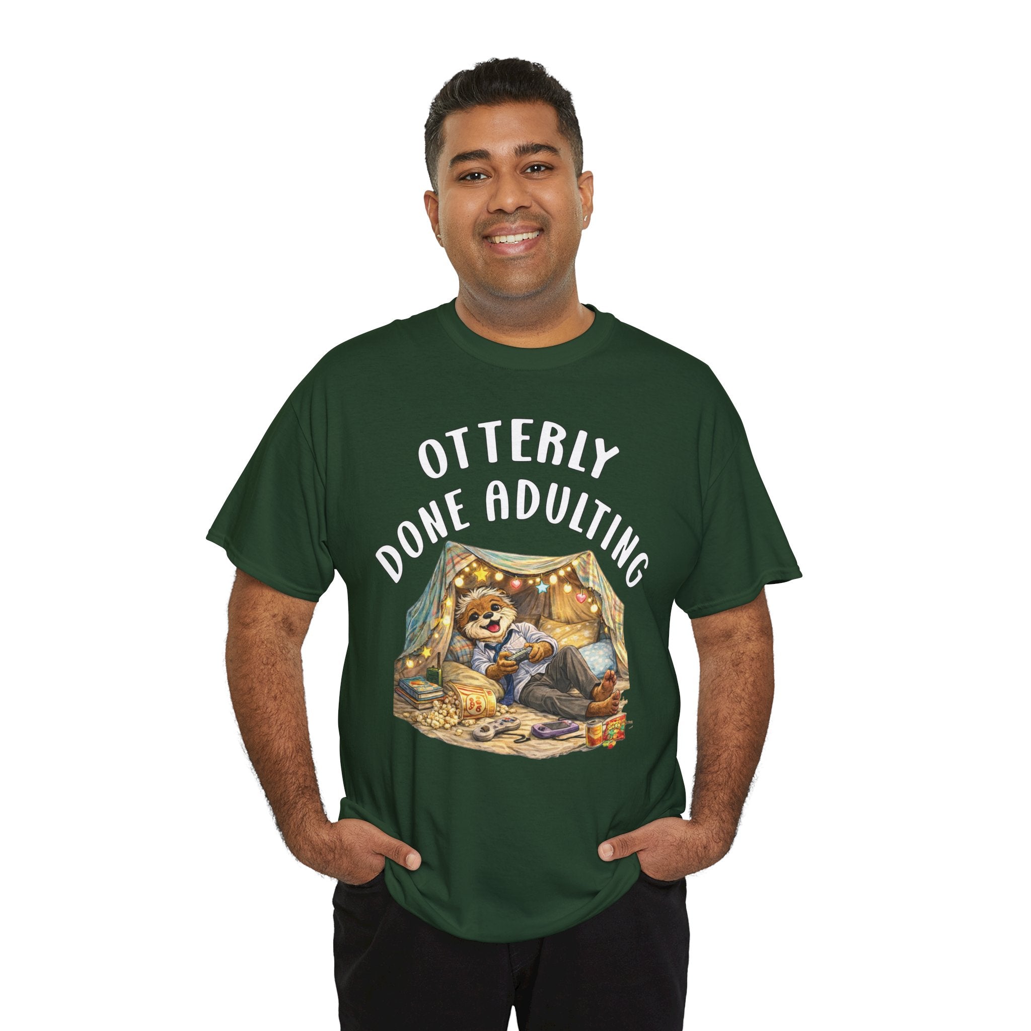 "Otterly Done Adulting" Dad Tee - Otter Series