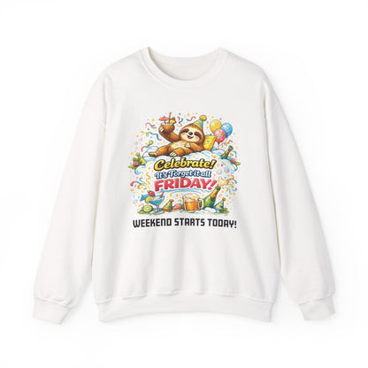 Friday - Procrastination Sloth Series Sweatshirt