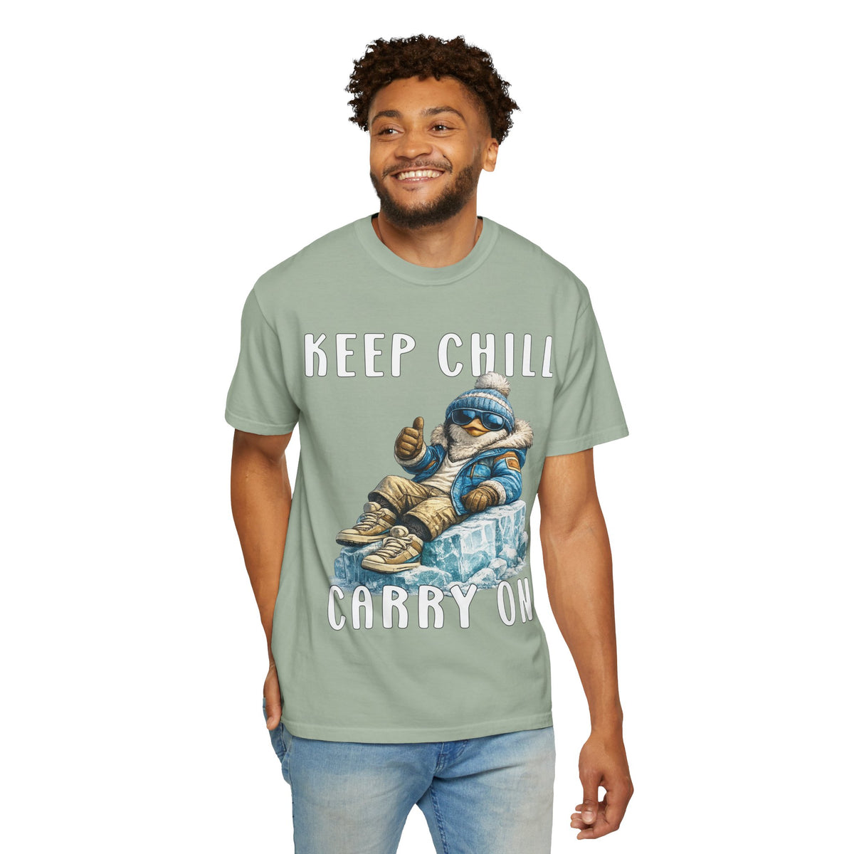 Keep Chill Carry On Boy T-shirt - Penguin Series