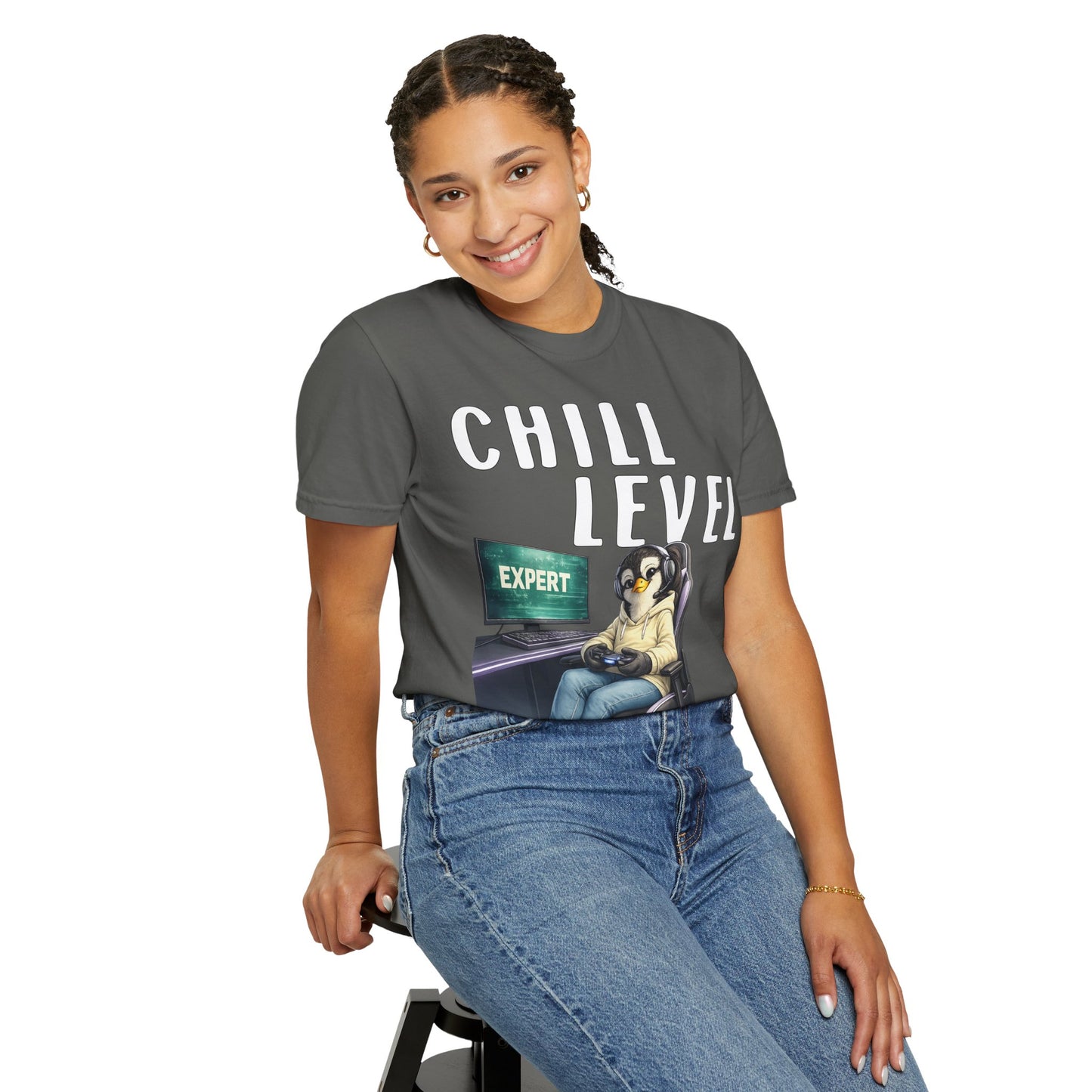 Chill Level Expert Girl T-shirt - Penguin Series