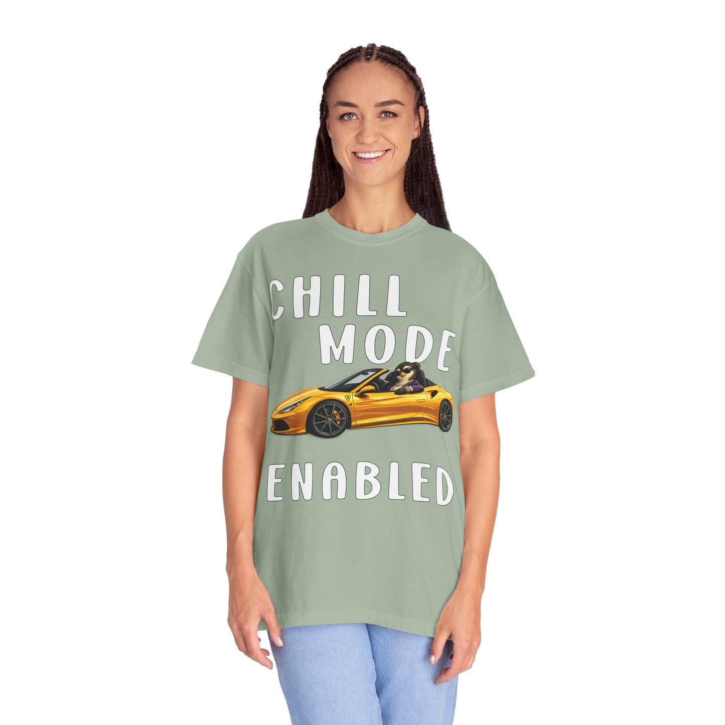 Chill Mode Enabled Girl T-shirt - Penguin Series