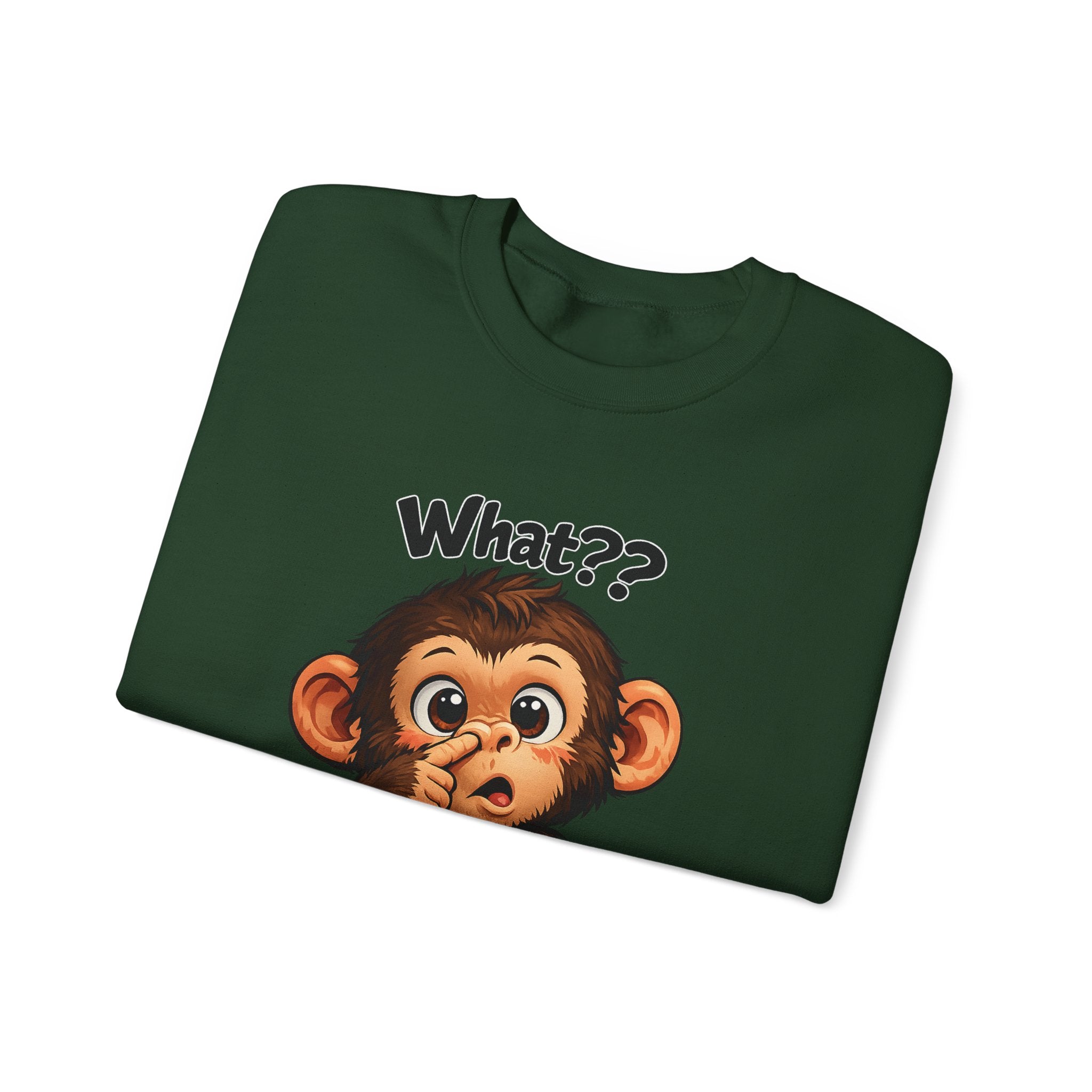 Monkey Says "What?" Sweatshirt