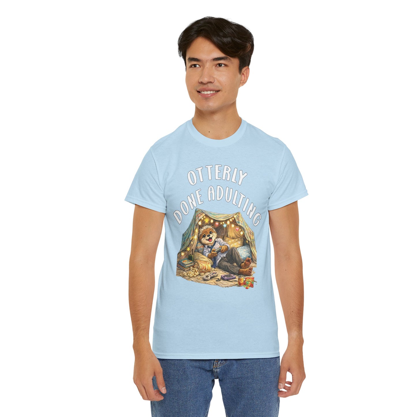 "Otterly Done Adulting" Dad Tee - Otter Series