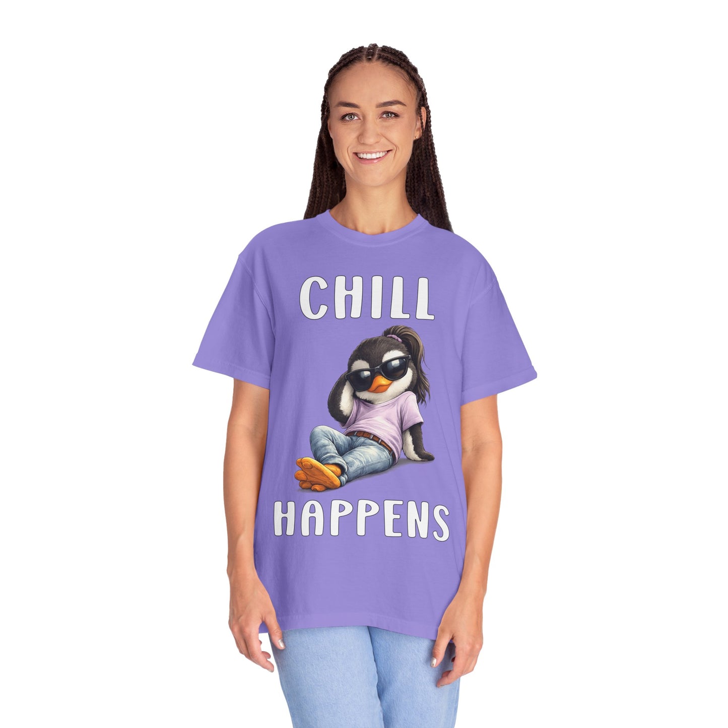 Chill Happens Girl T-shirt - Penguin Series