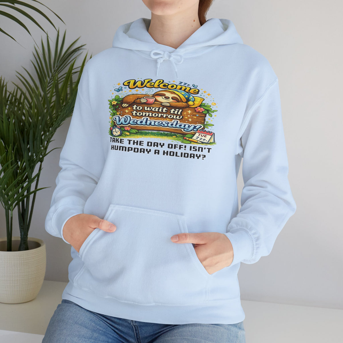 Wednesday - Procrastination Sloth Series Hoodie