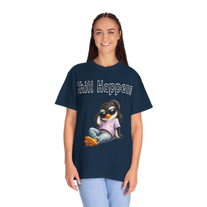 "Chill Happens" T-shirt Penguin Series