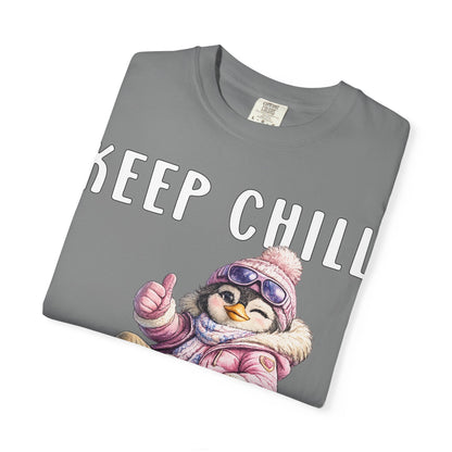 Keep Chill Carry On Girl T-shirt - Penguin Series