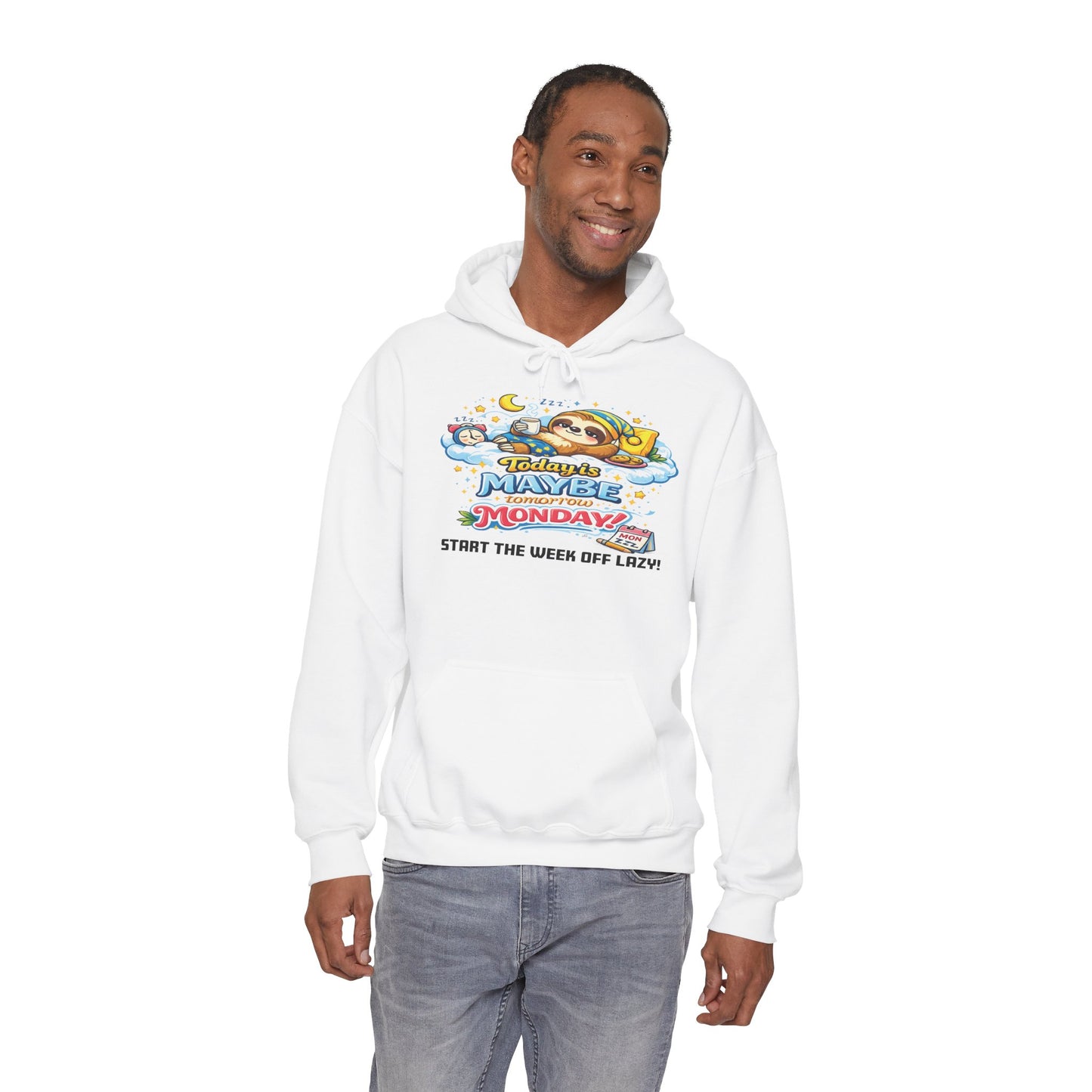 Monday - Procrastination Sloth Series Hoodie