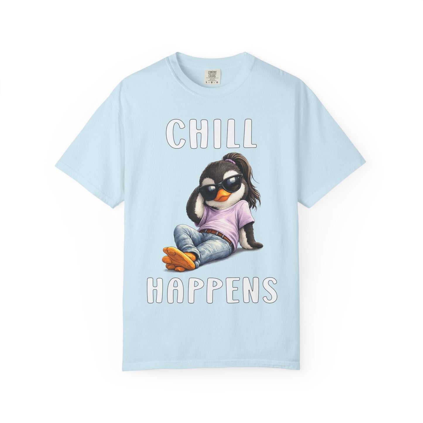 Chill Happens Girl T-shirt - Penguin Series