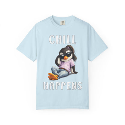 Chill Happens Girl T-shirt - Penguin Series