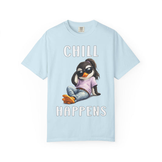 Chill Happens Girl T-shirt - Penguin Series
