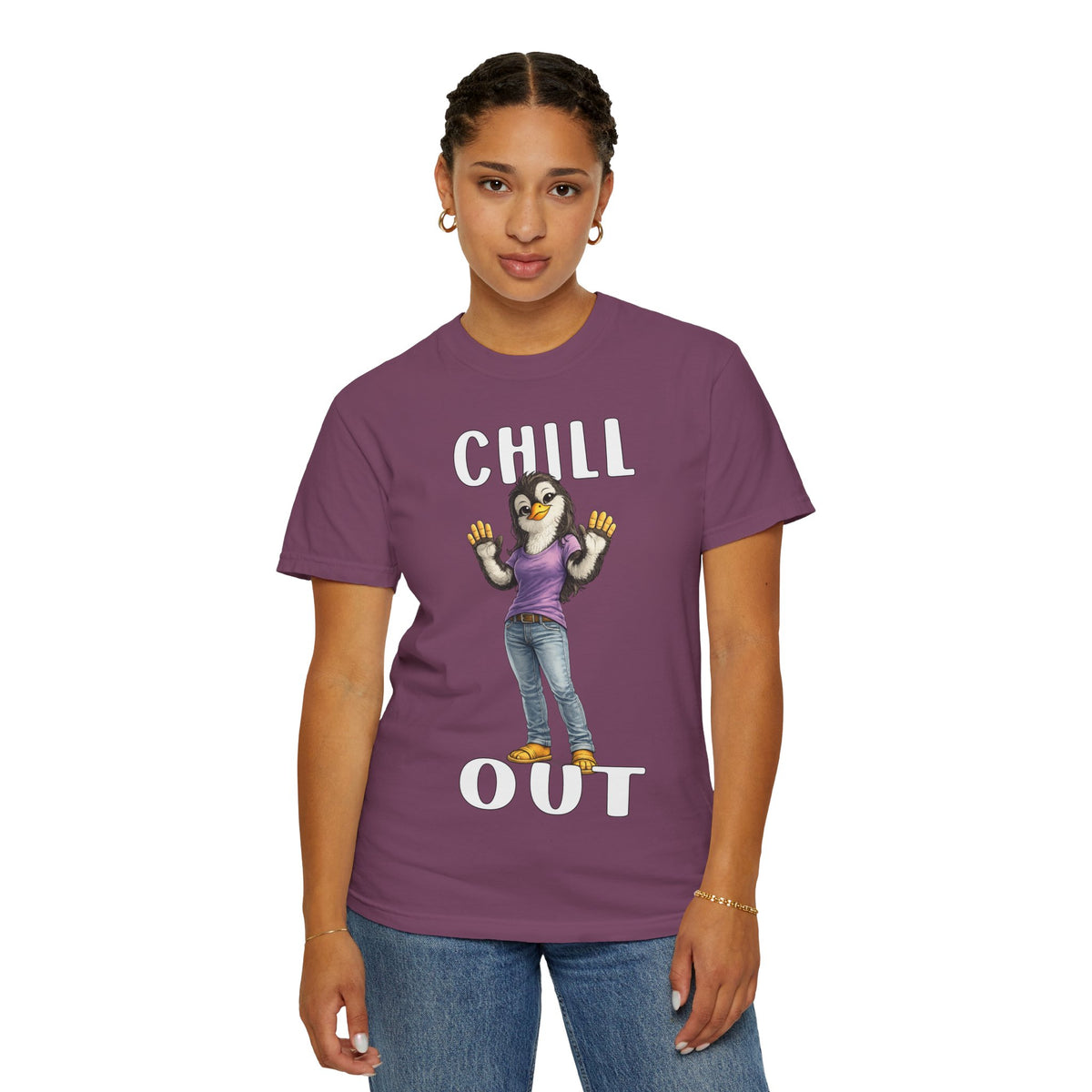 Chill Out Girl T-shirt - Penguin Series