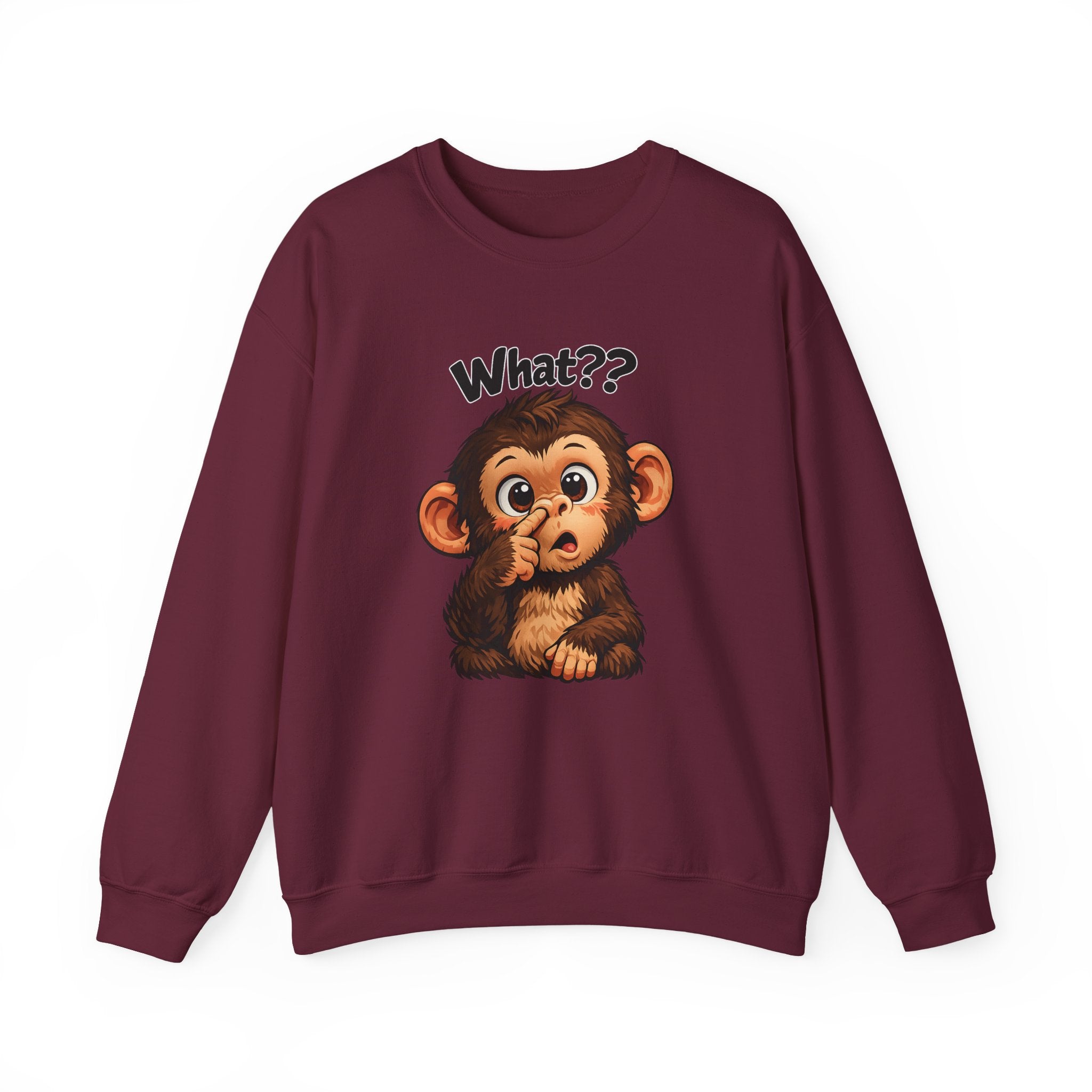 Monkey Says "What?" Sweatshirt
