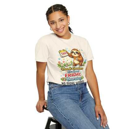 Thursday - Procrastination Sloth Series T-shirt