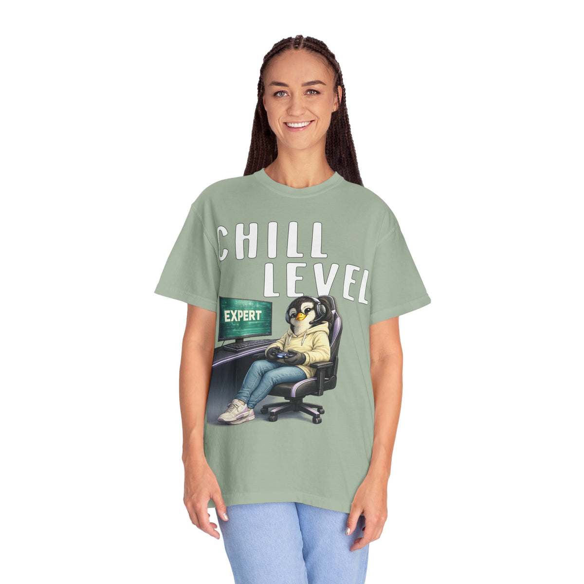 Chill Level Expert Girl T-shirt - Penguin Series