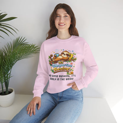 Tuesday - Procrastination Sloth Series Sweatshirt