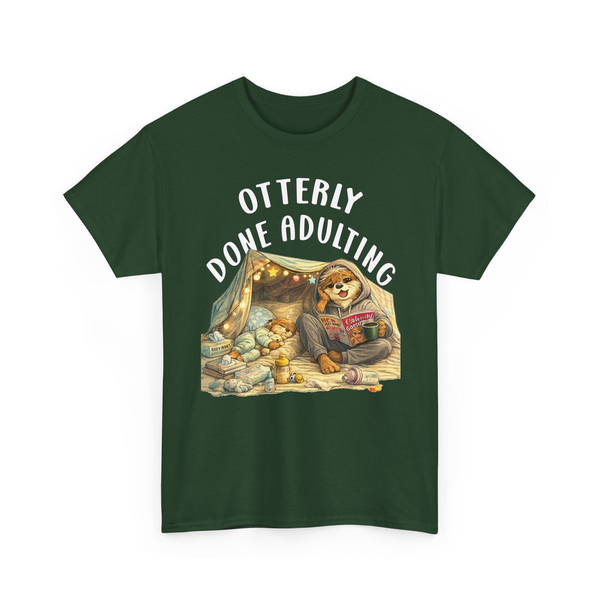 "Otterly Done Adulting" Mom Tee - Otter Series