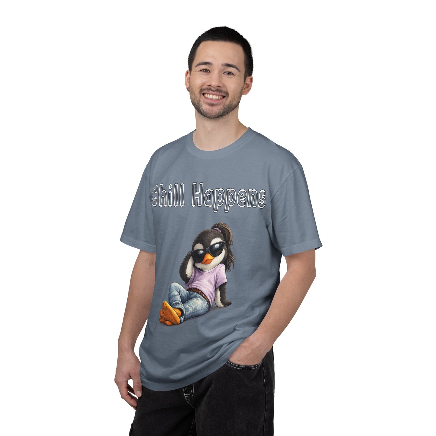 "Chill Happens" T-shirt Penguin Series
