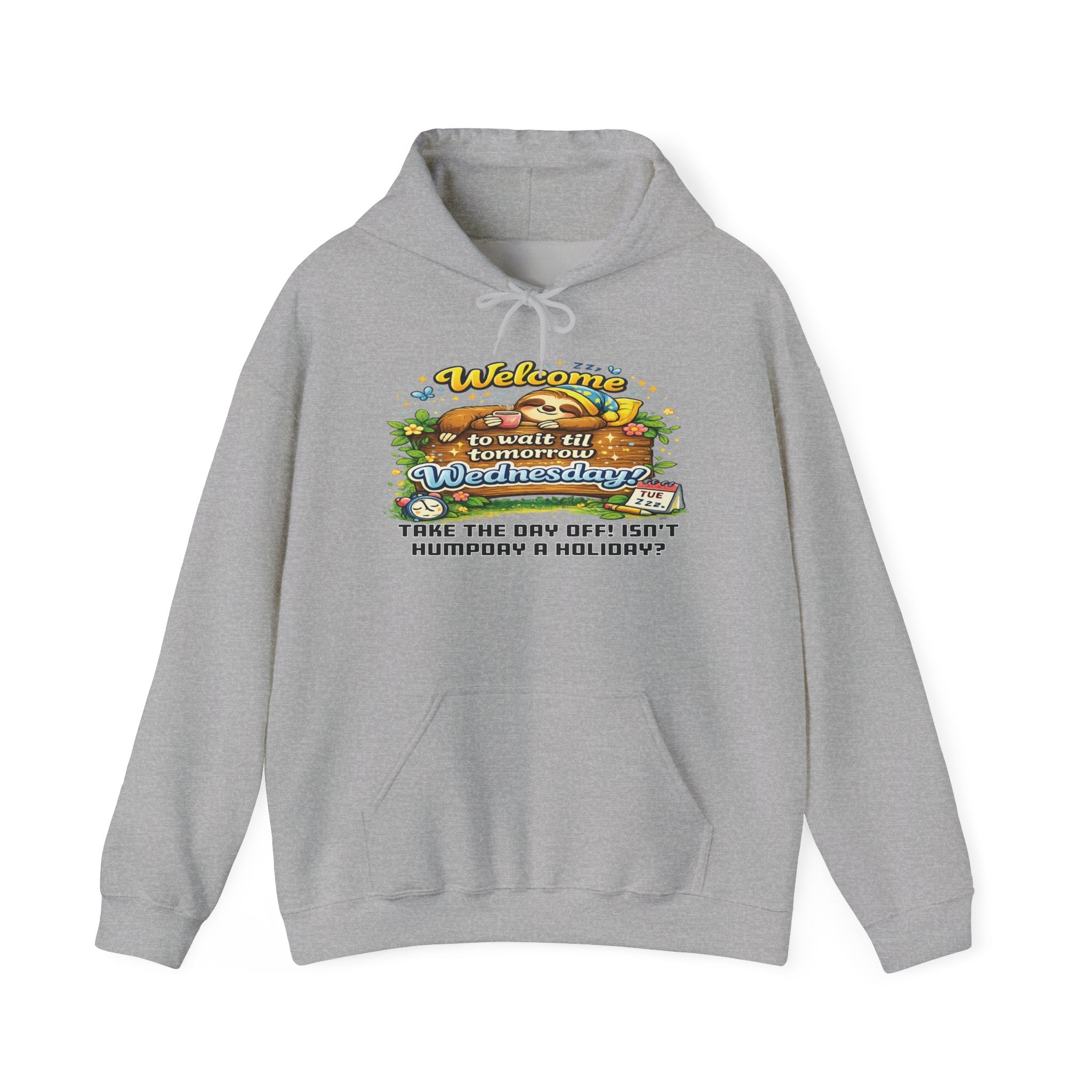 Wednesday - Procrastination Sloth Series Hoodie