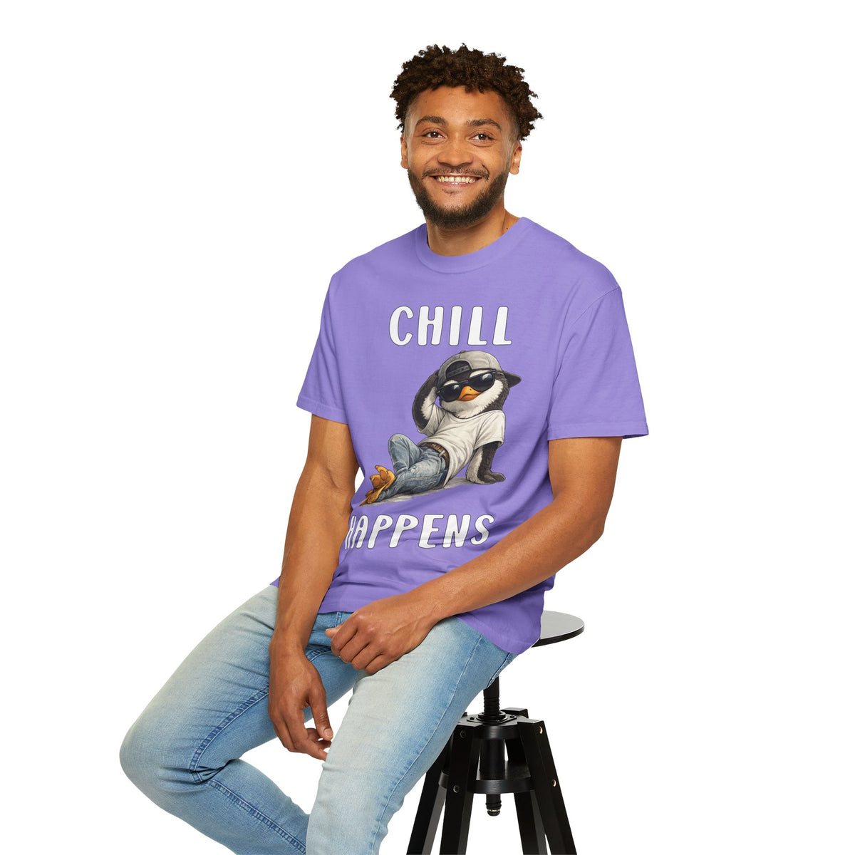 Chill Happens Boy T-shirt - Penguin Series