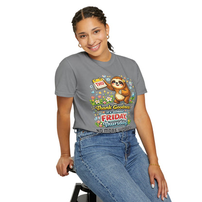 Thursday - Procrastination Sloth Series T-shirt