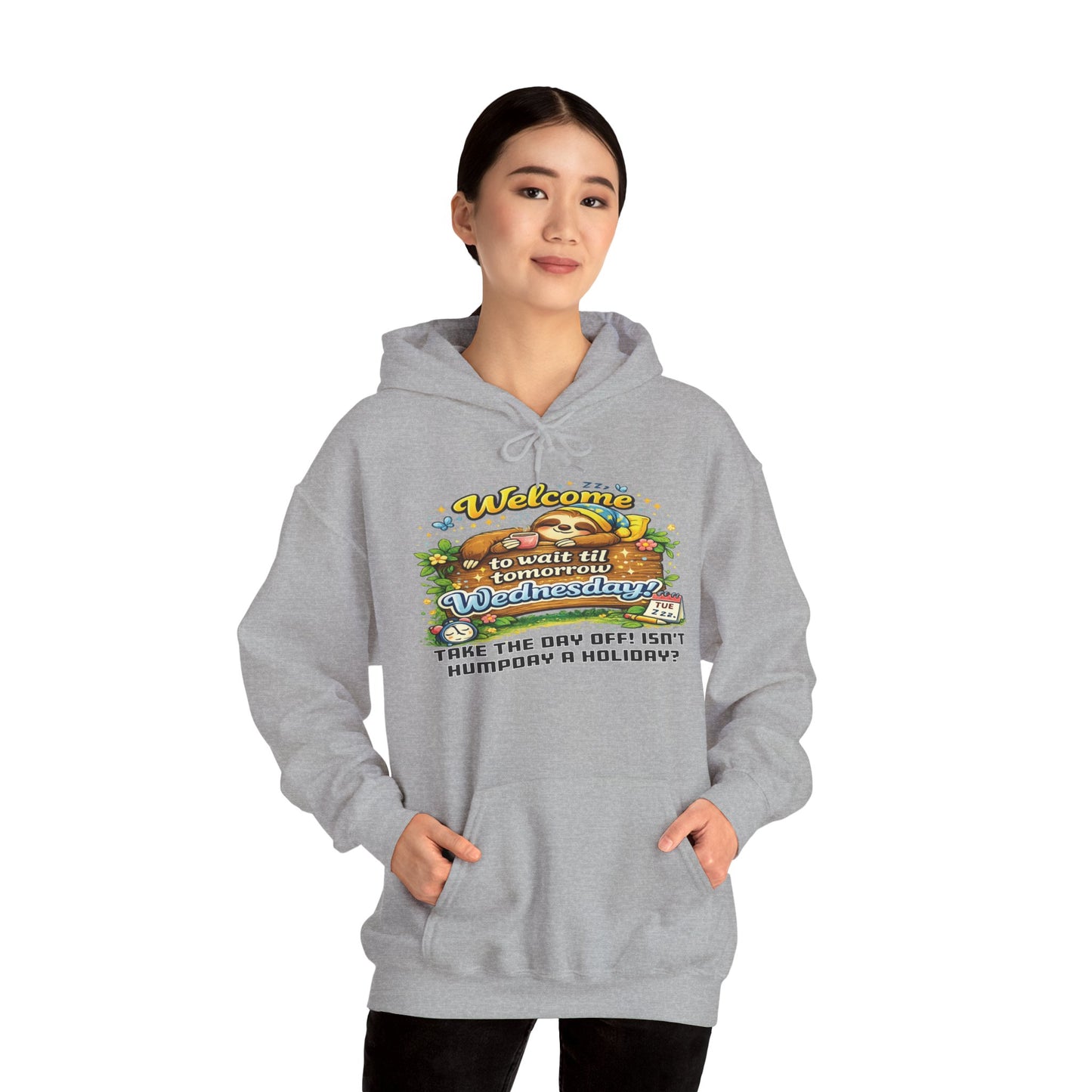 Wednesday - Procrastination Sloth Series Hoodie