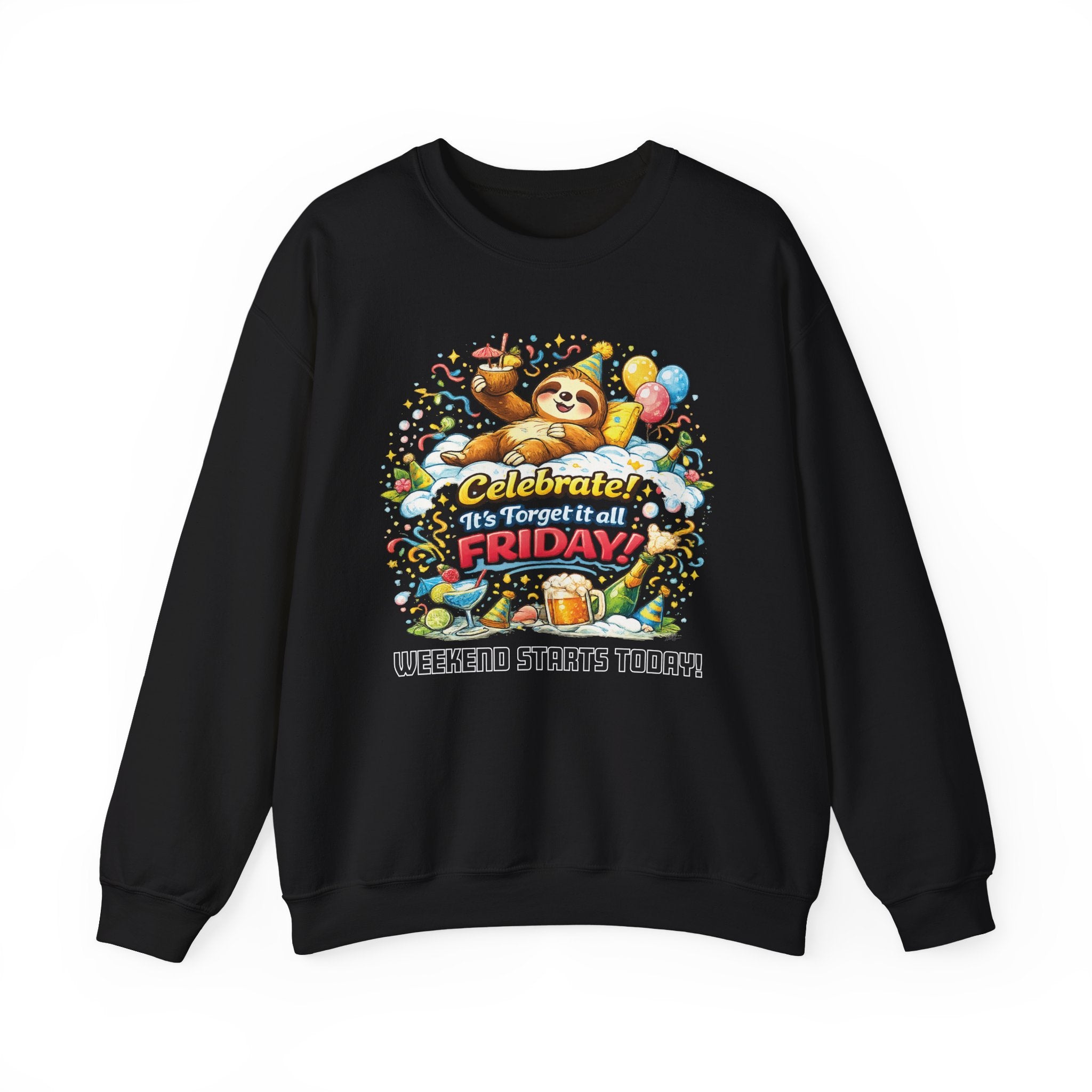 Friday - Procrastination Sloth Series Sweatshirt