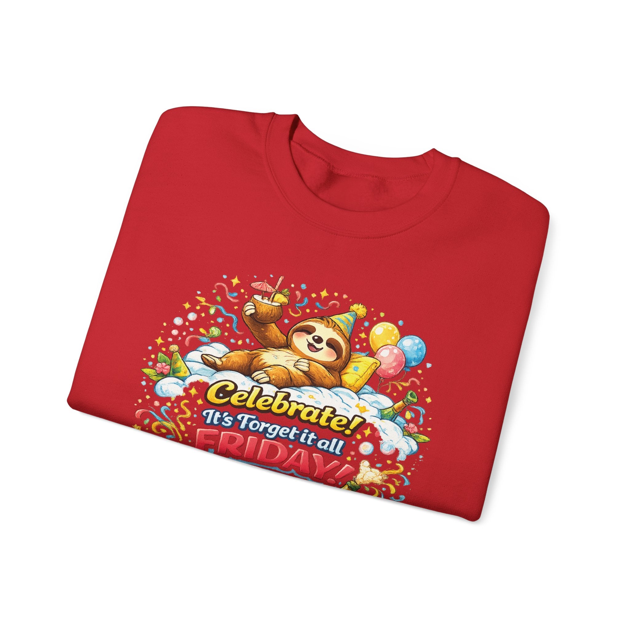 Friday - Procrastination Sloth Series Sweatshirt