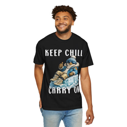 Keep Chill Carry On Boy T-shirt - Penguin Series
