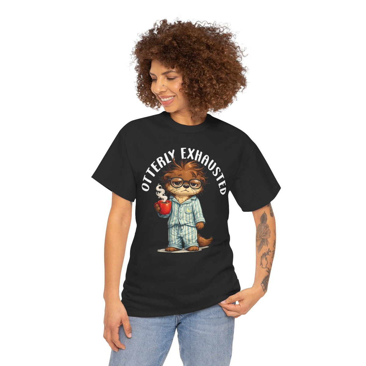 "Otterly Exhausted" Tee - Otter Series