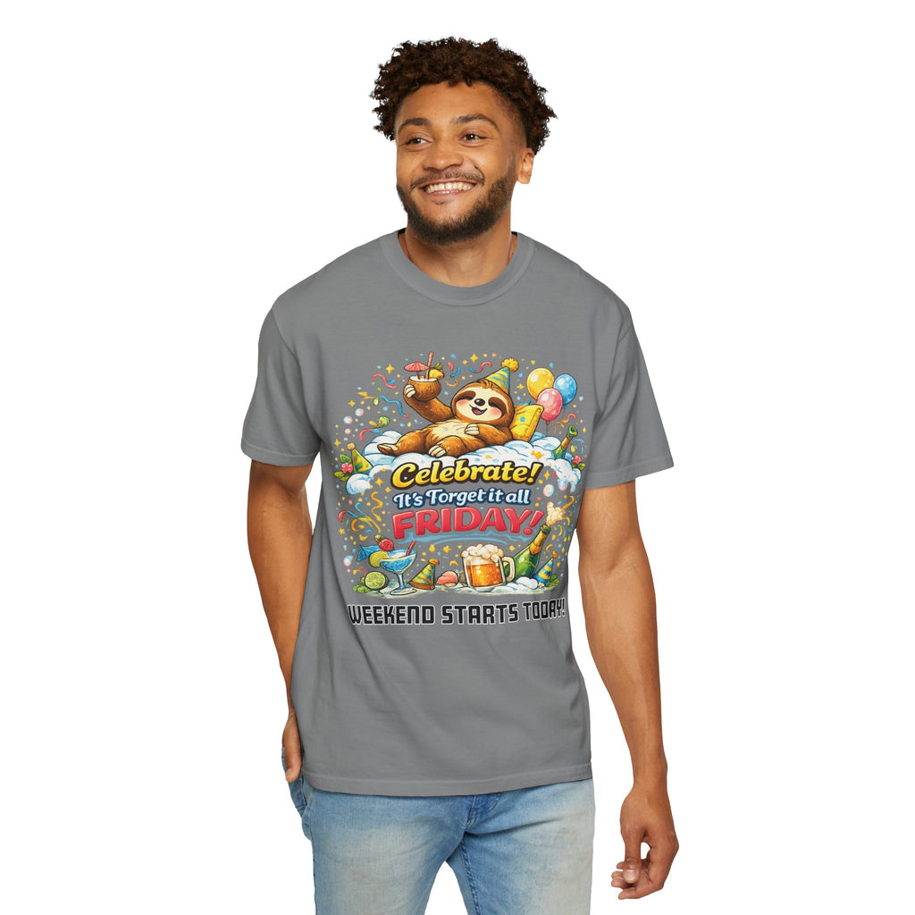Friday - Procrastination Sloth Series T-shirt