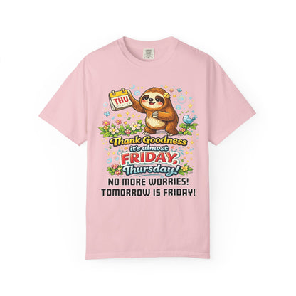 Thursday - Procrastination Sloth Series T-shirt