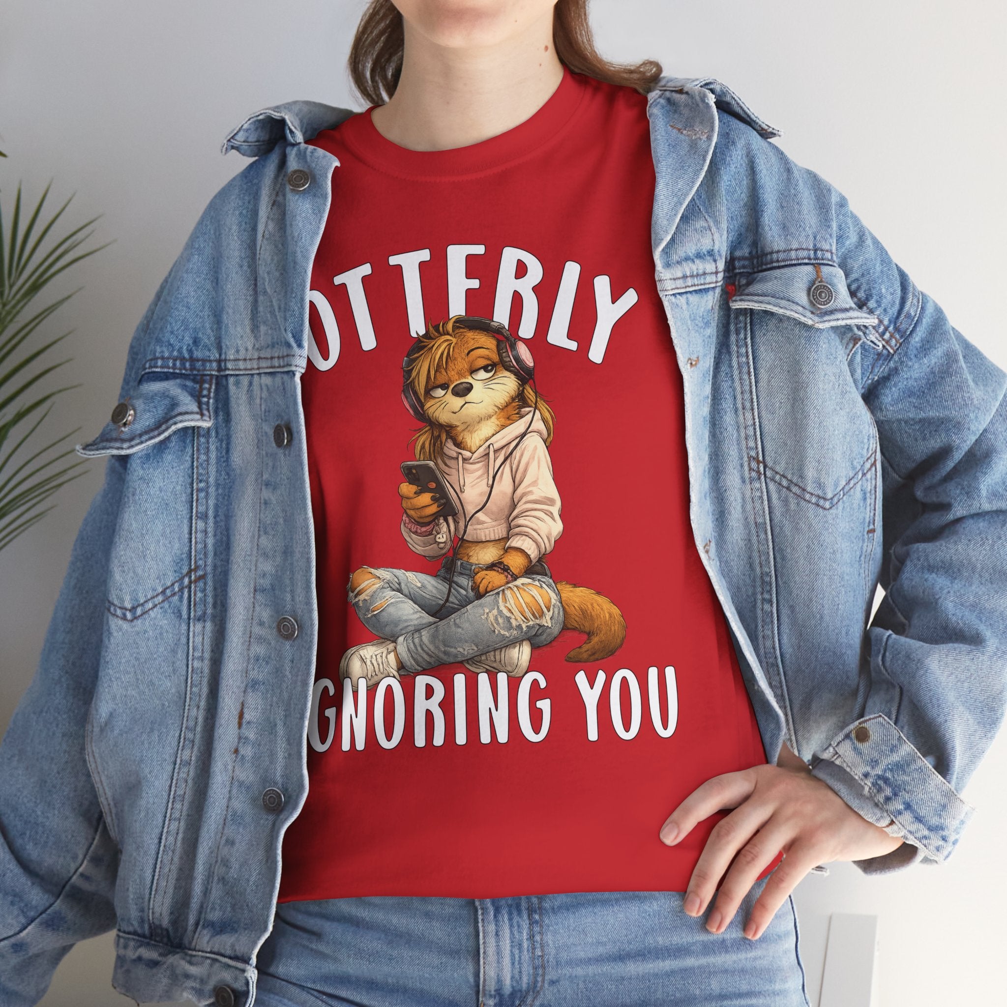 "Otterly Ignoring You" TeenGirl Tee - Otter Series