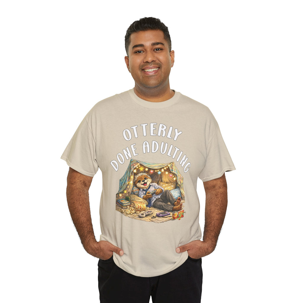 "Otterly Done Adulting" Dad Tee - Otter Series