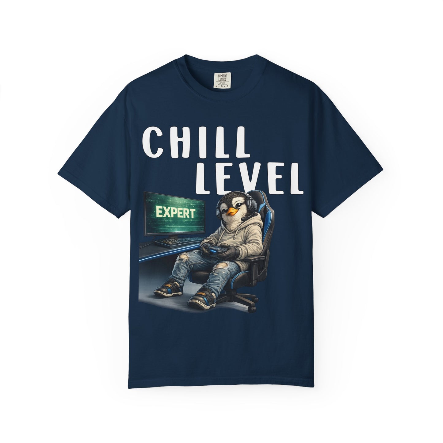 Chill Level Expert T-shirt - Penguin Series
