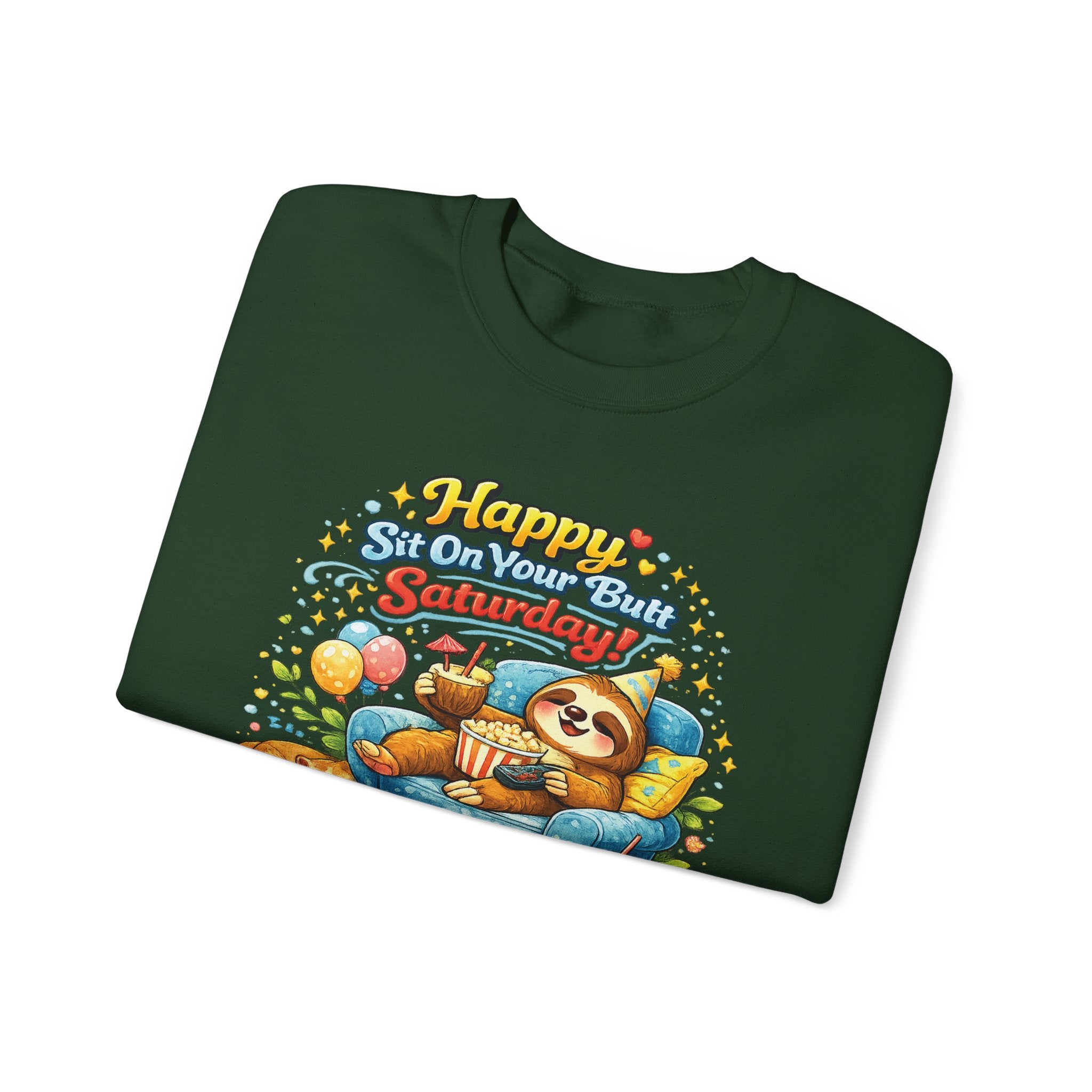 Saturday - Procrastination Sloth Series Sweatshirt