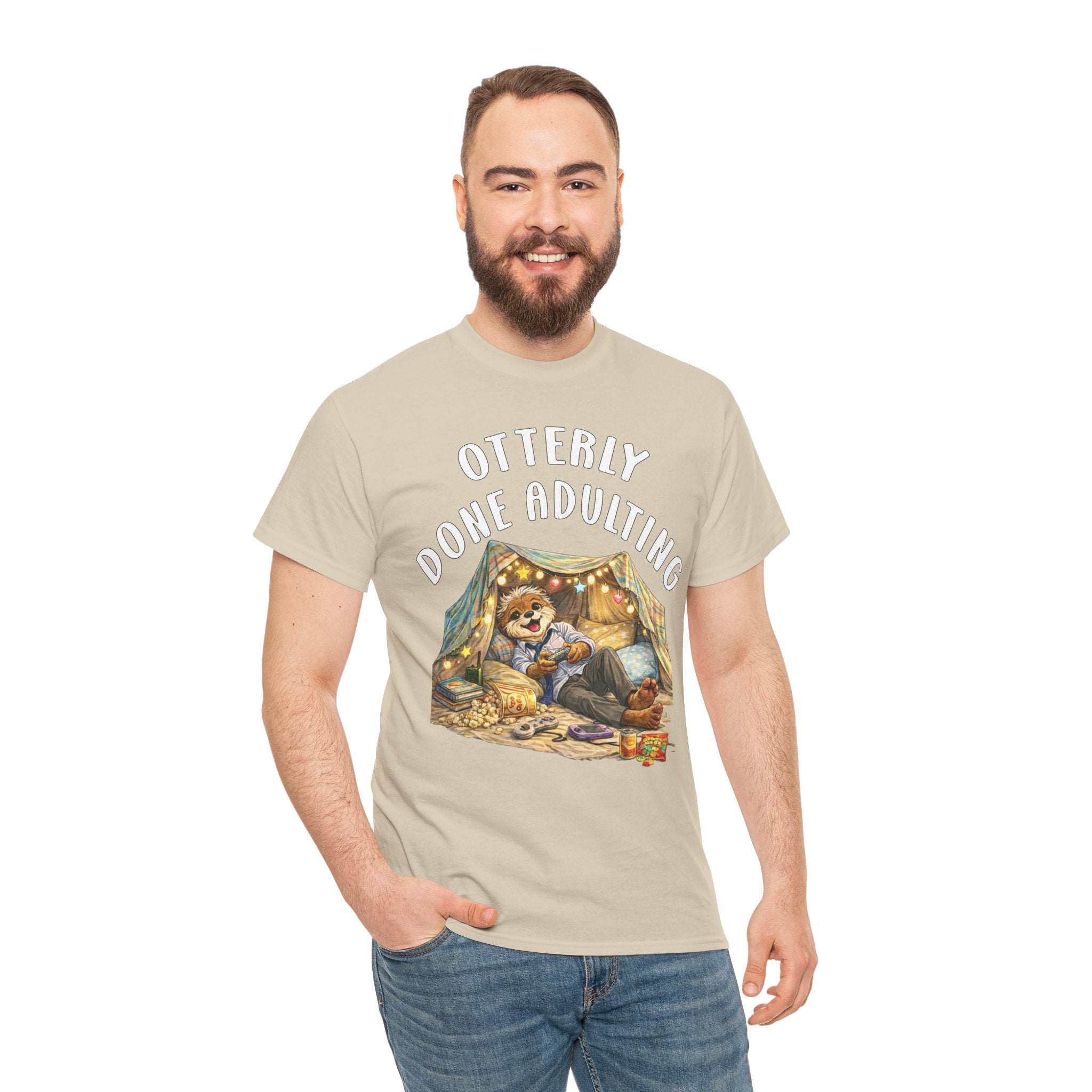 "Otterly Done Adulting" Dad Tee - Otter Series