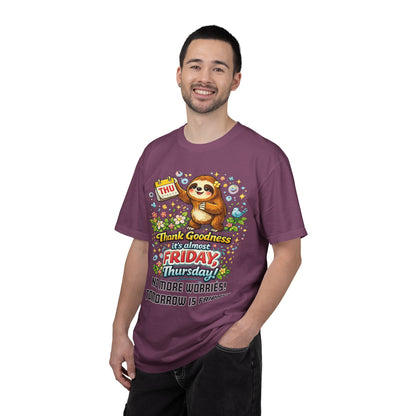 Thursday - Procrastination Sloth Series T-shirt