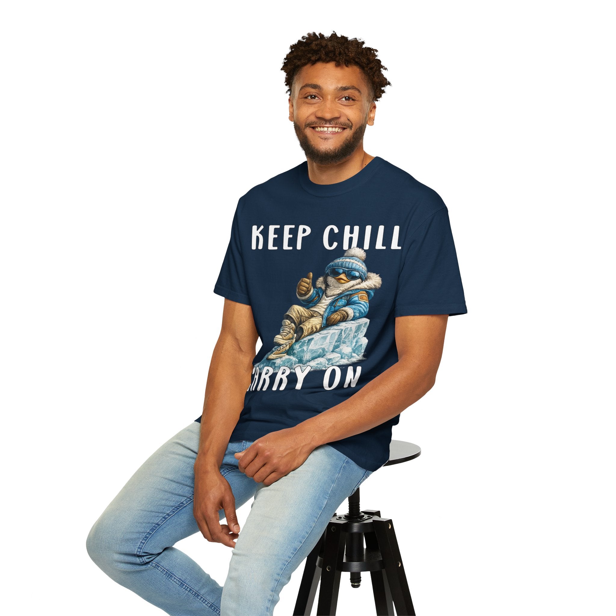 Keep Chill Carry On Boy T-shirt - Penguin Series