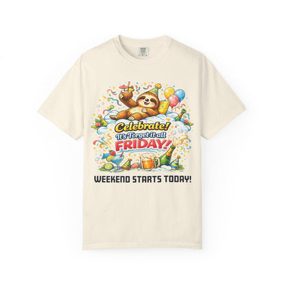 Friday - Procrastination Sloth Series T-shirt