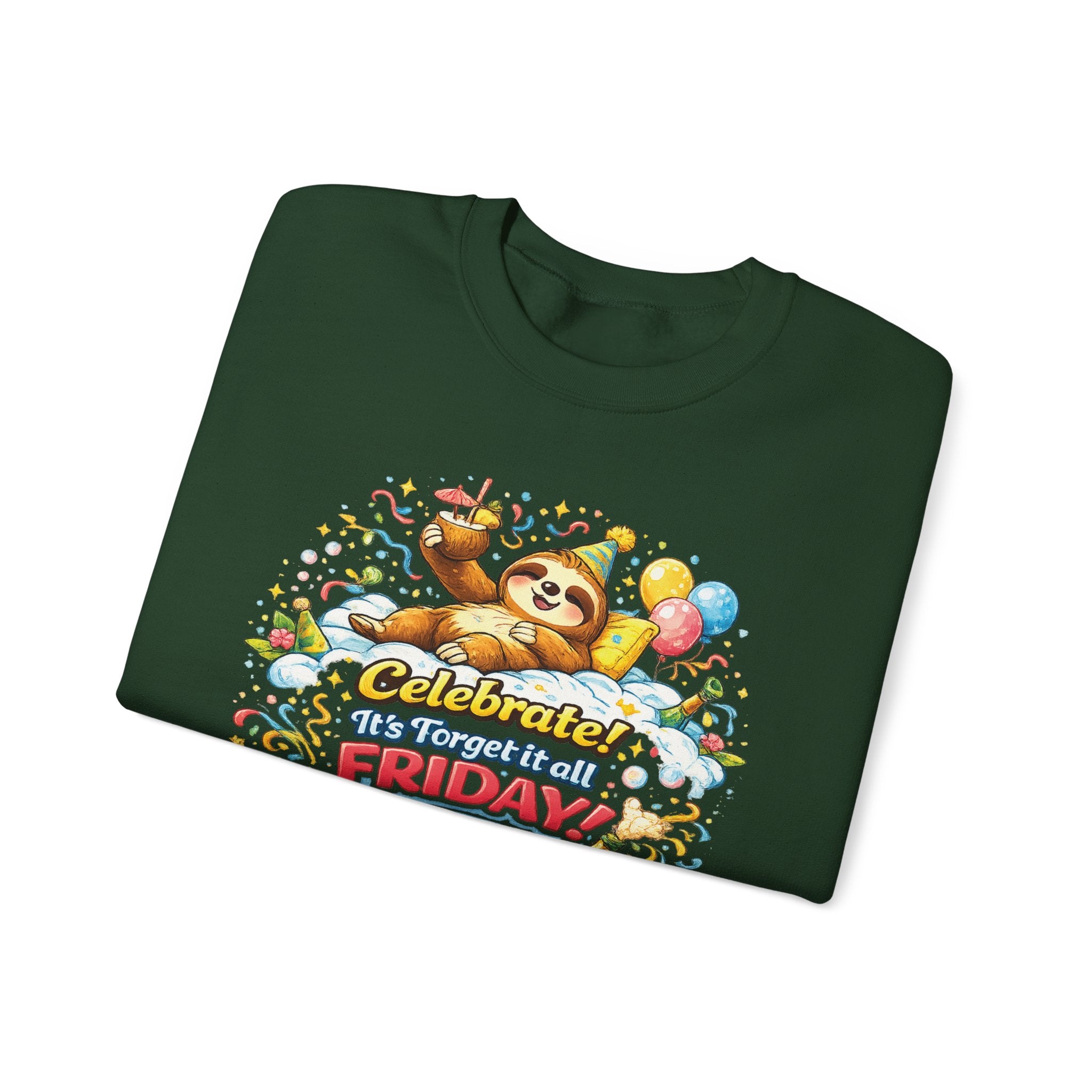 Friday - Procrastination Sloth Series Sweatshirt