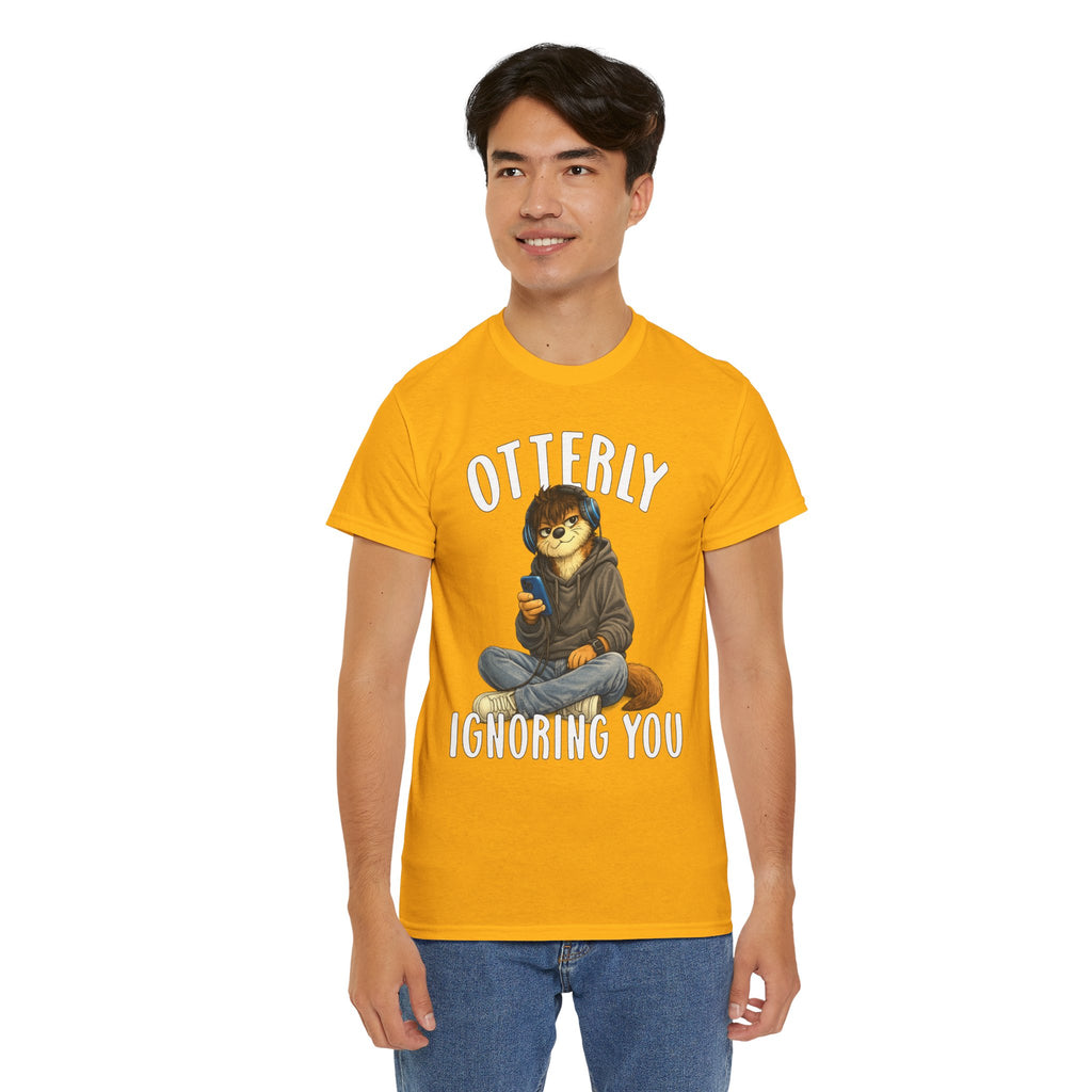 "Otterly Ignoring You" Teen Boy Tee - Otter Series