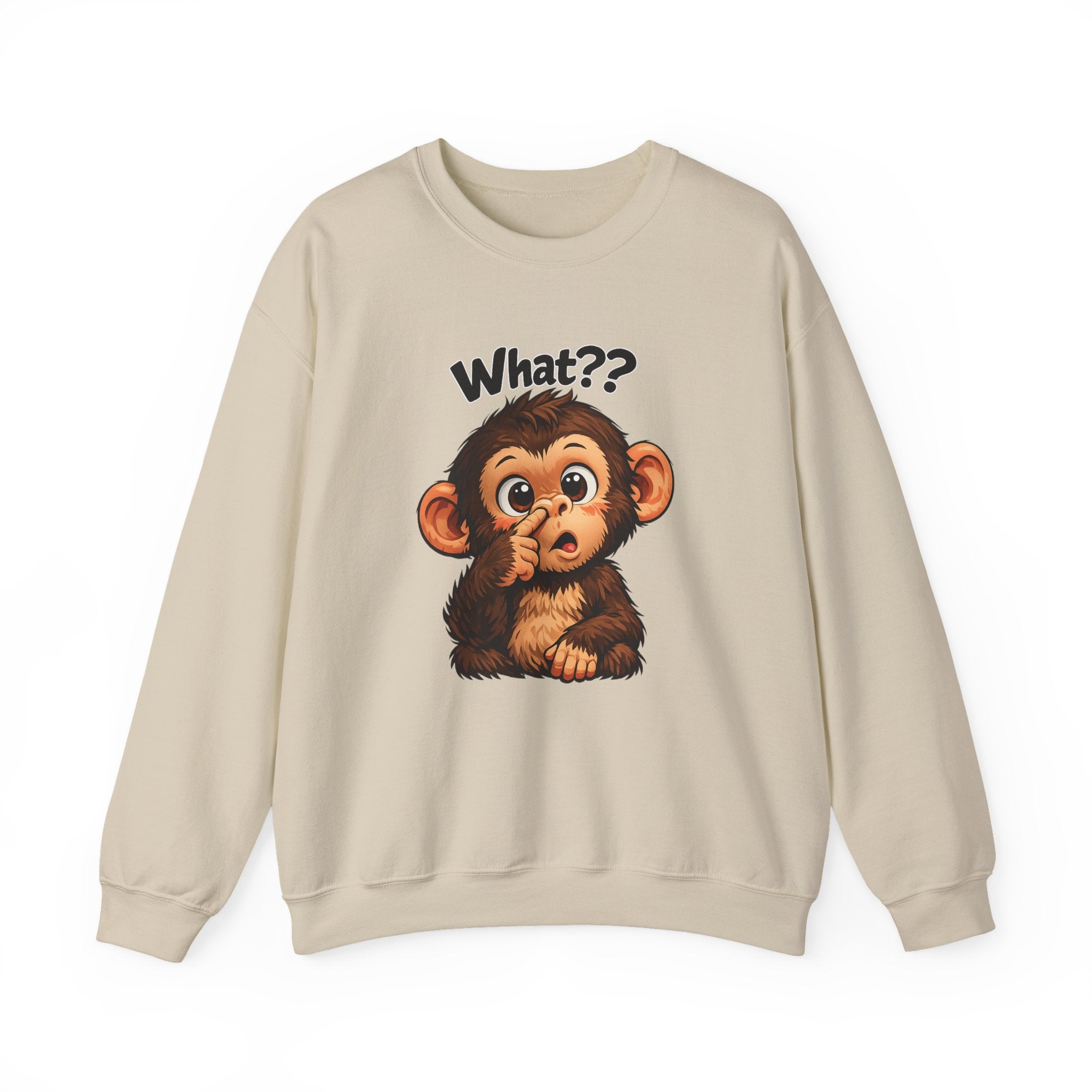 Monkey Says "What?" Sweatshirt