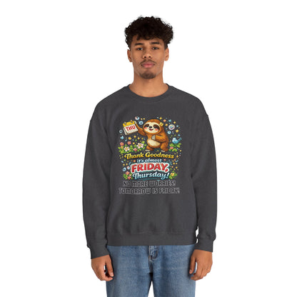 Thursday - Procrastination Sloth Series Sweatshirt