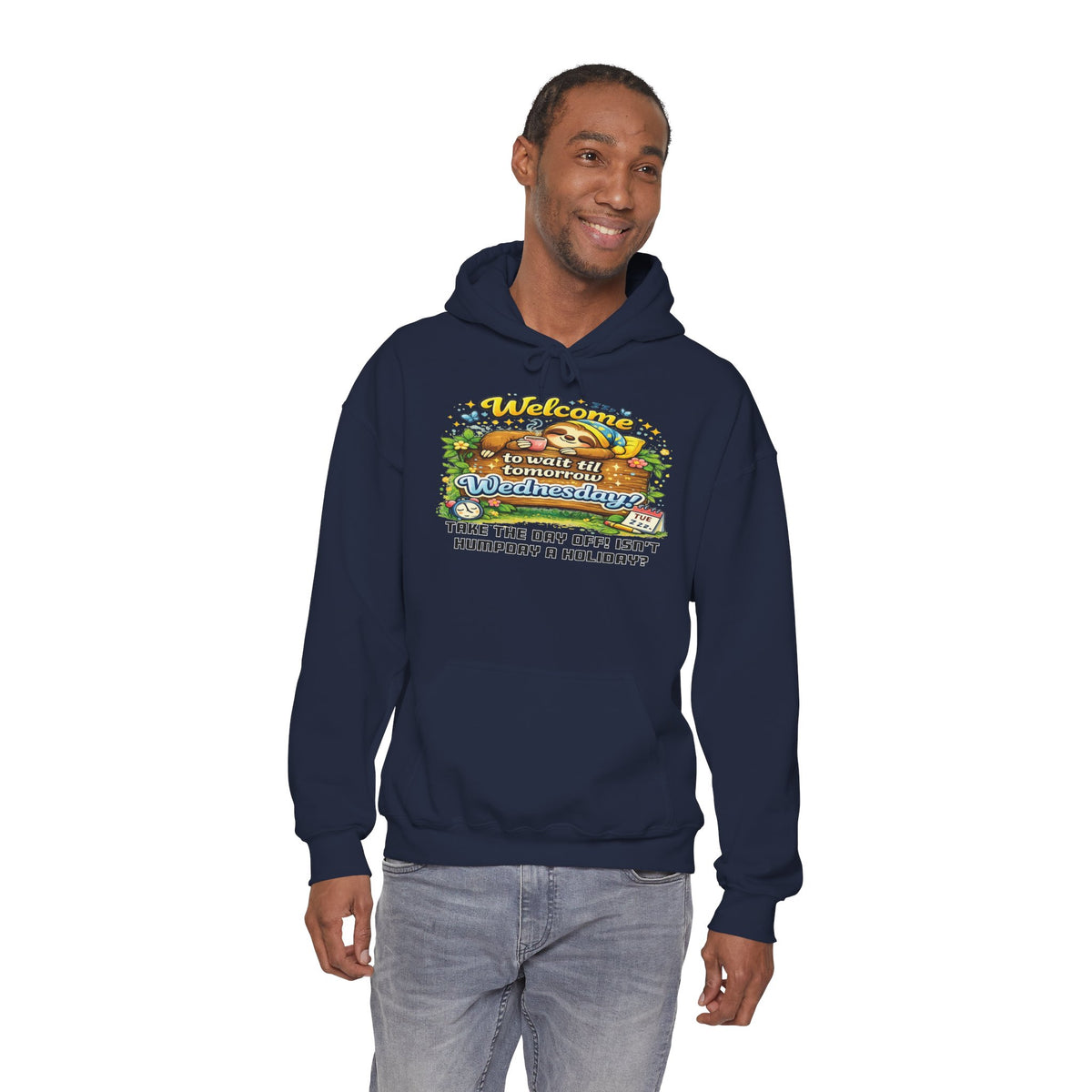 Wednesday - Procrastination Sloth Series Hoodie