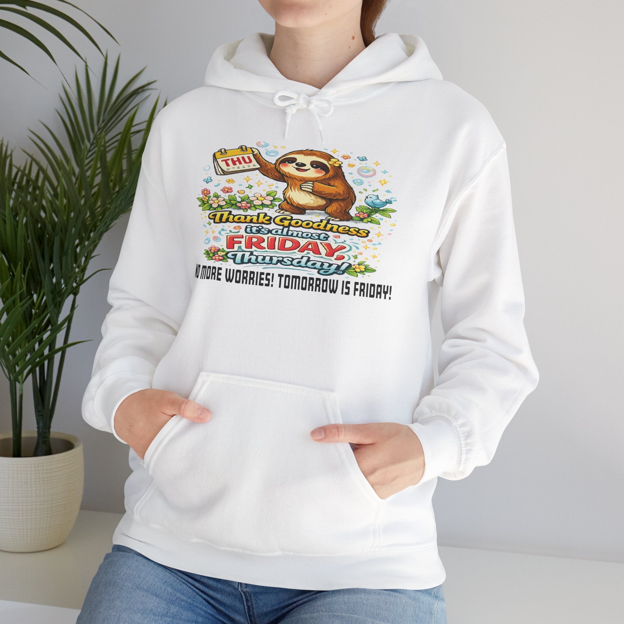 Thursday - Procrastination Sloth Series Hoodie