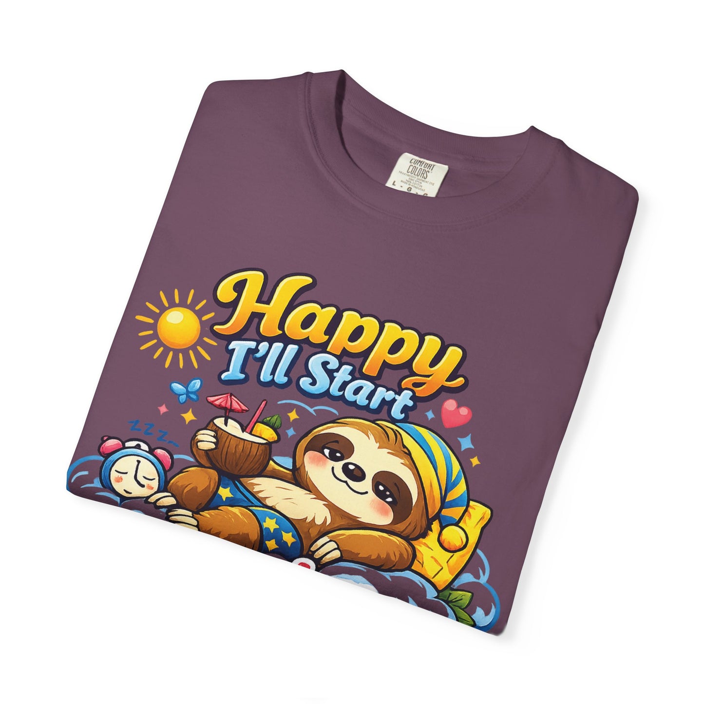 Sunday - Procrastination Sloth Series T-shirt